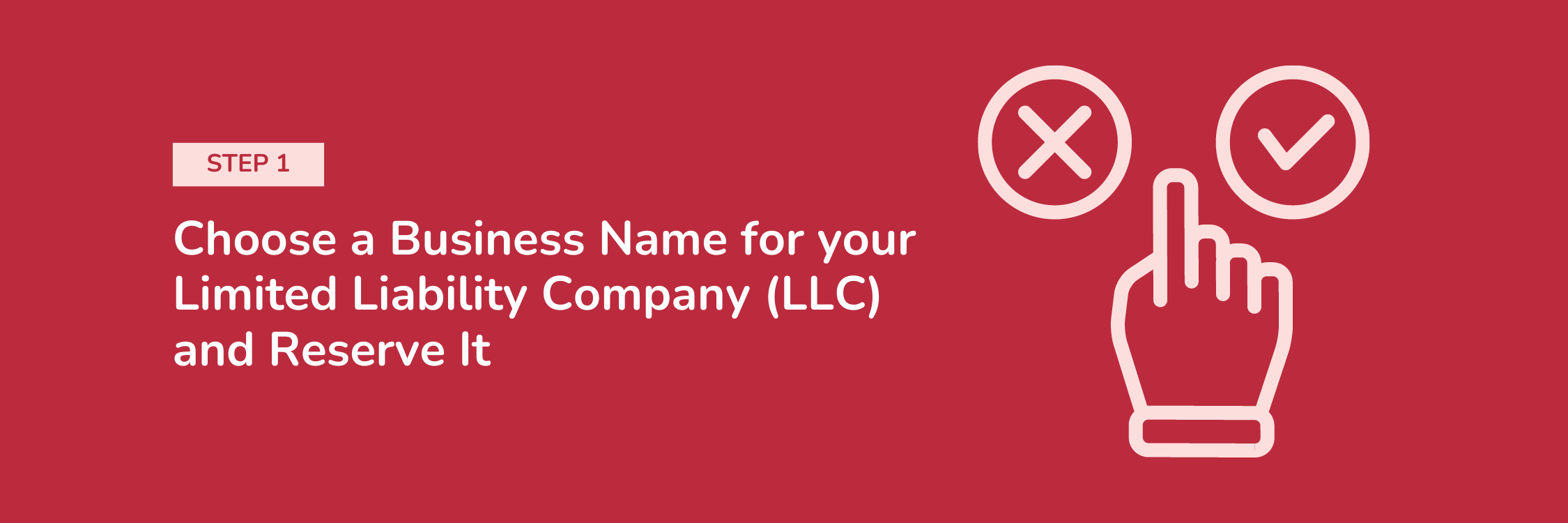 Step 1: Choose a Business Name for Your Limited Liability Company (LLC) and Reserve It