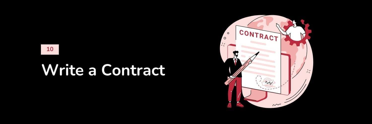 10. Write a Contract