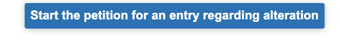 Start the petition for and entry regarding alteration button