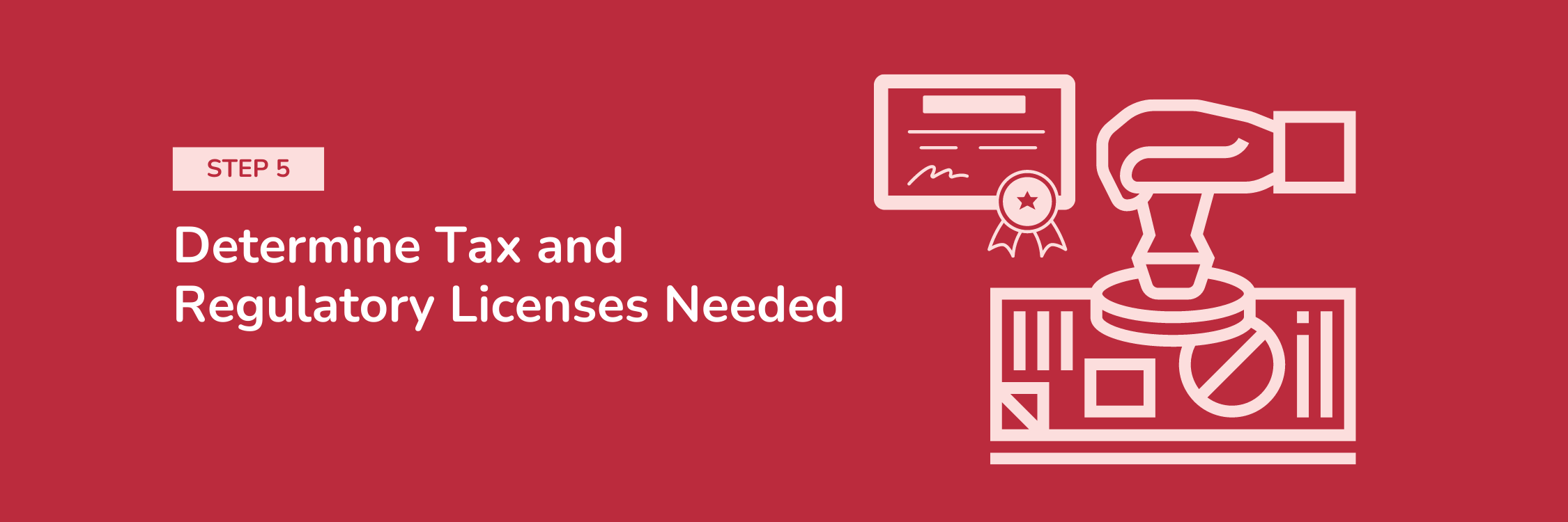 Step 5: Determine Tax and Regulatory Licenses Needed