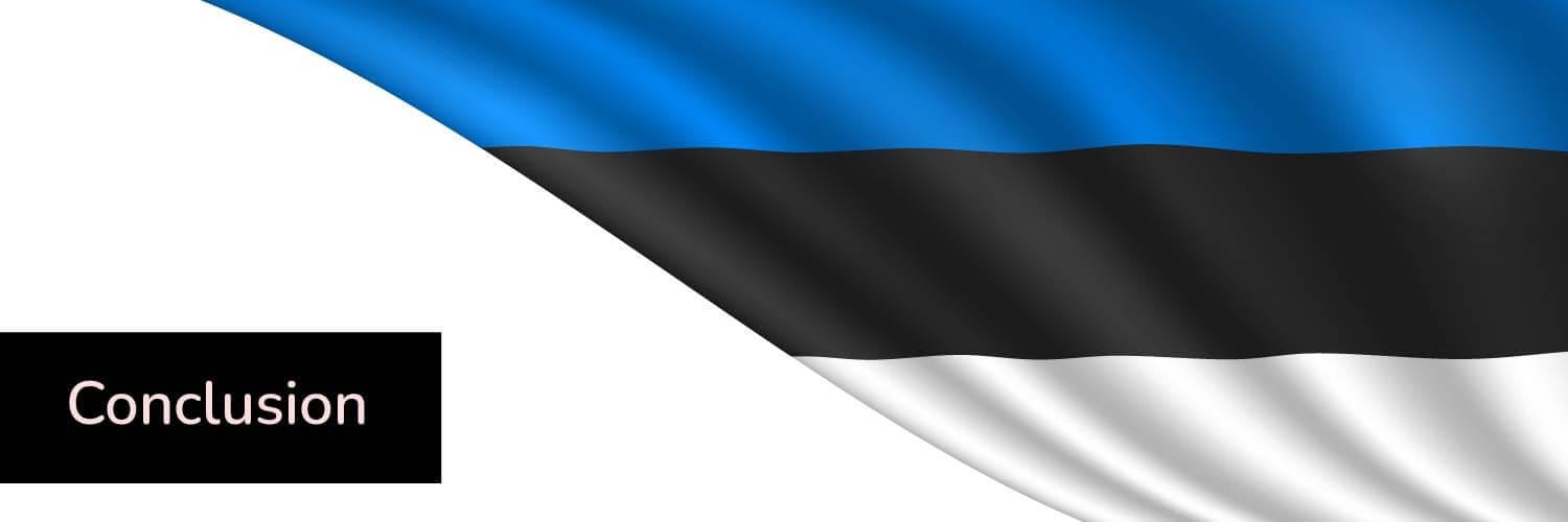 Title Conclusion with the Estonian flag